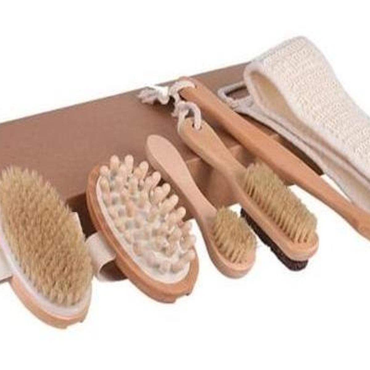 GENERICO - Set de Cepillos de Masaje para Ducha y Spa