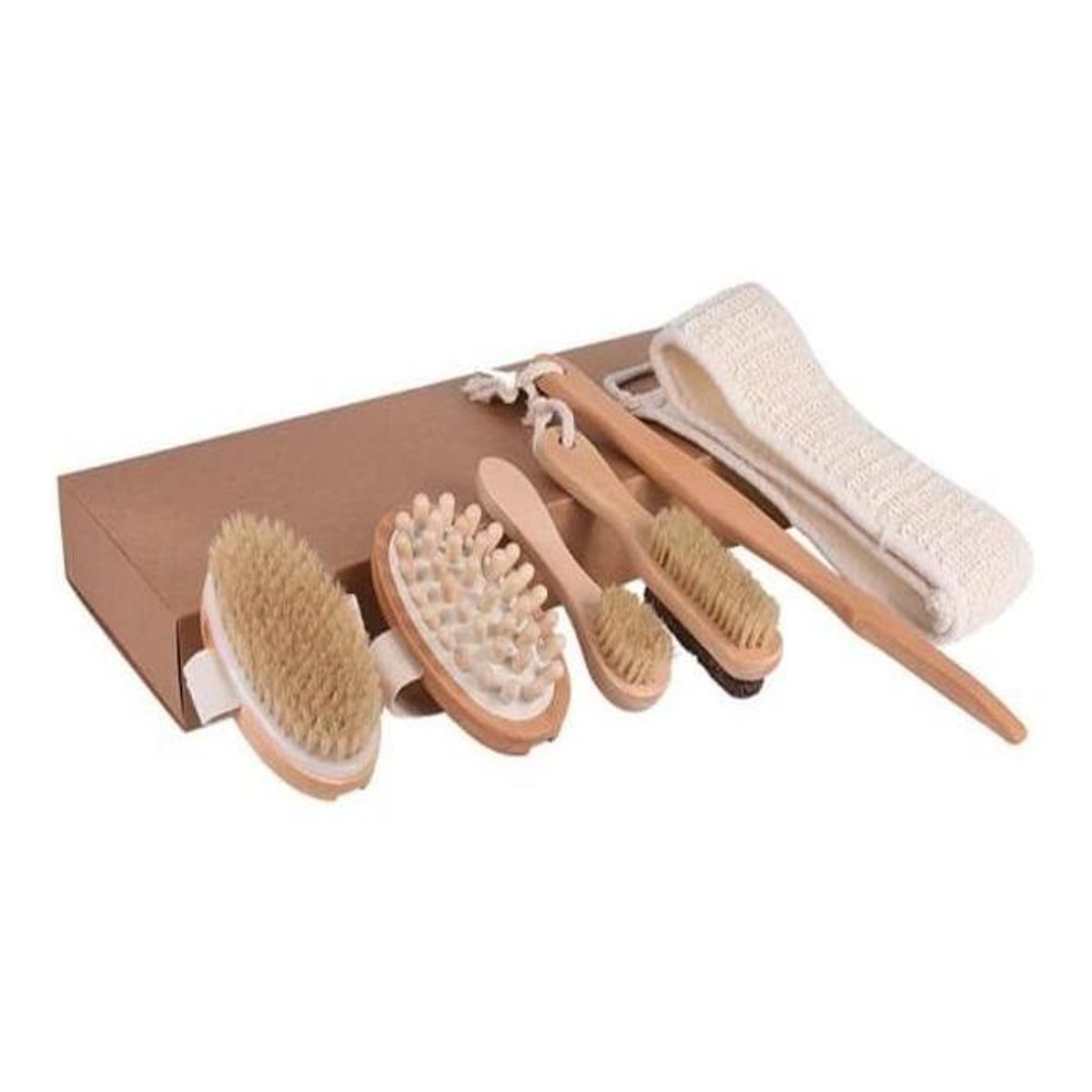 GENERICO - Set de Cepillos de Masaje para Ducha y Spa