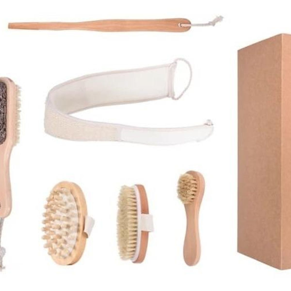 GENERICO - Set de Cepillos de Masaje para Ducha y Spa