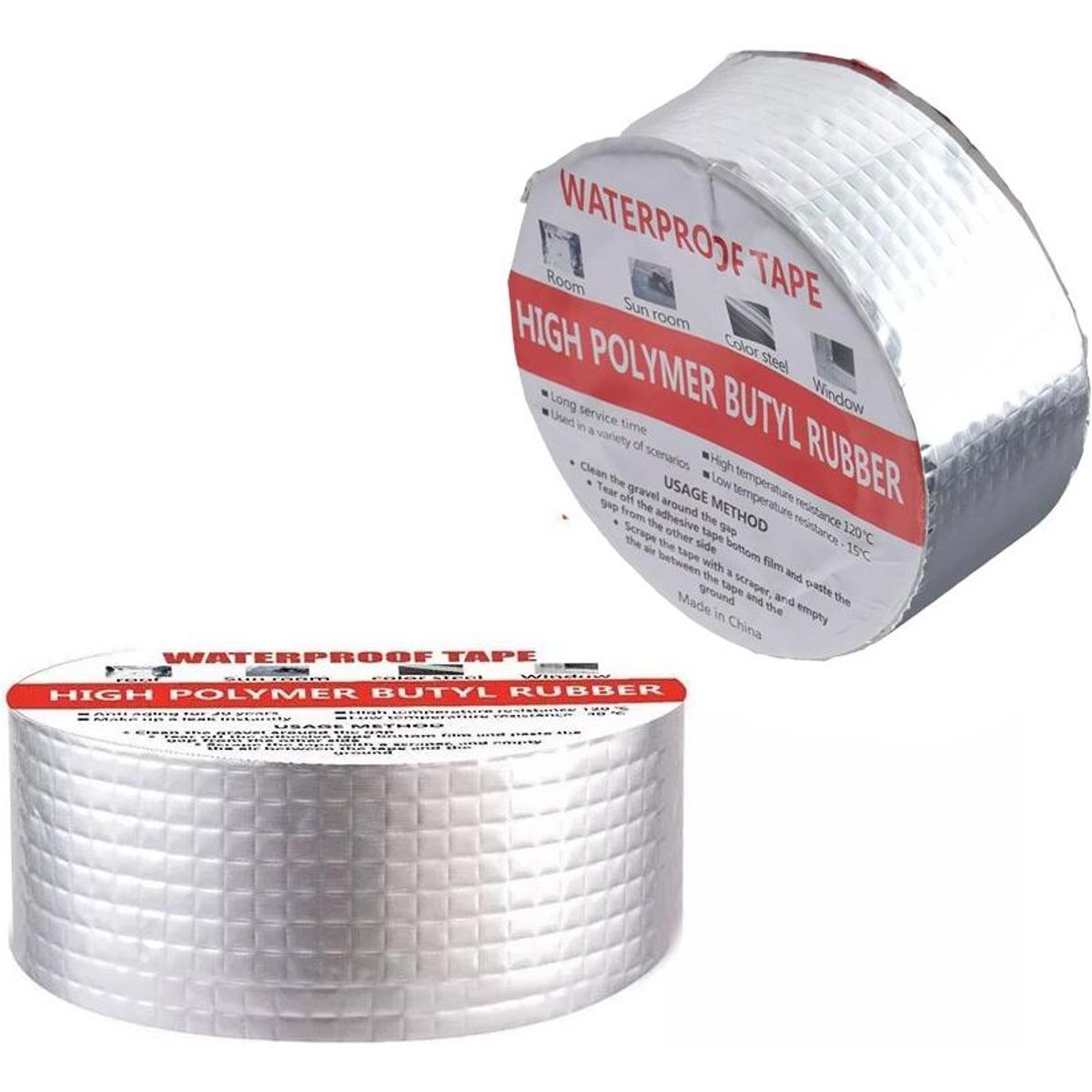 GENERICO - Cinta de Sellado Butilo Impermeable 5cm x 10m para Techos