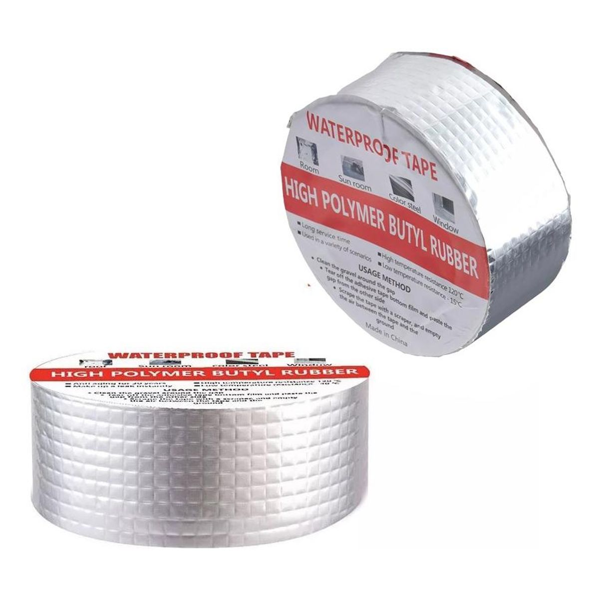 GENERICO - Cinta de Sellado Butilo Impermeable 5cm x 10m para Techos