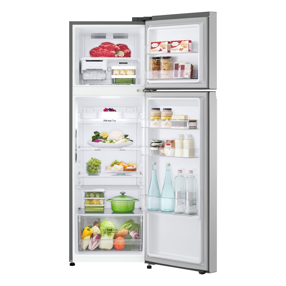 LG - Refrigerador Top Freezer LG 264 Litros con Motor Smart Inverter Compressor VT27BPP