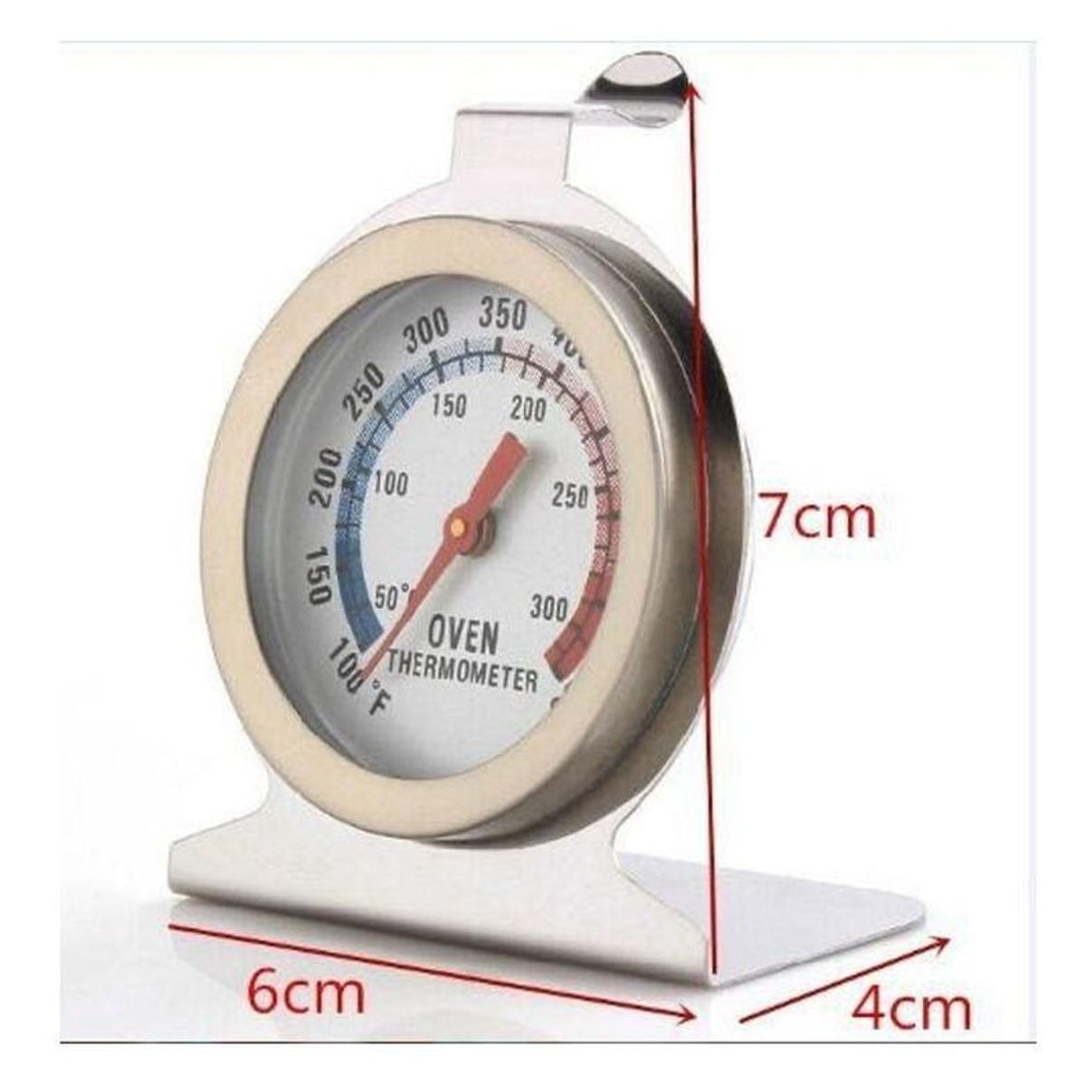 GENERICO - Termómetro de Acero Inoxidable para Horno y Parrilla
