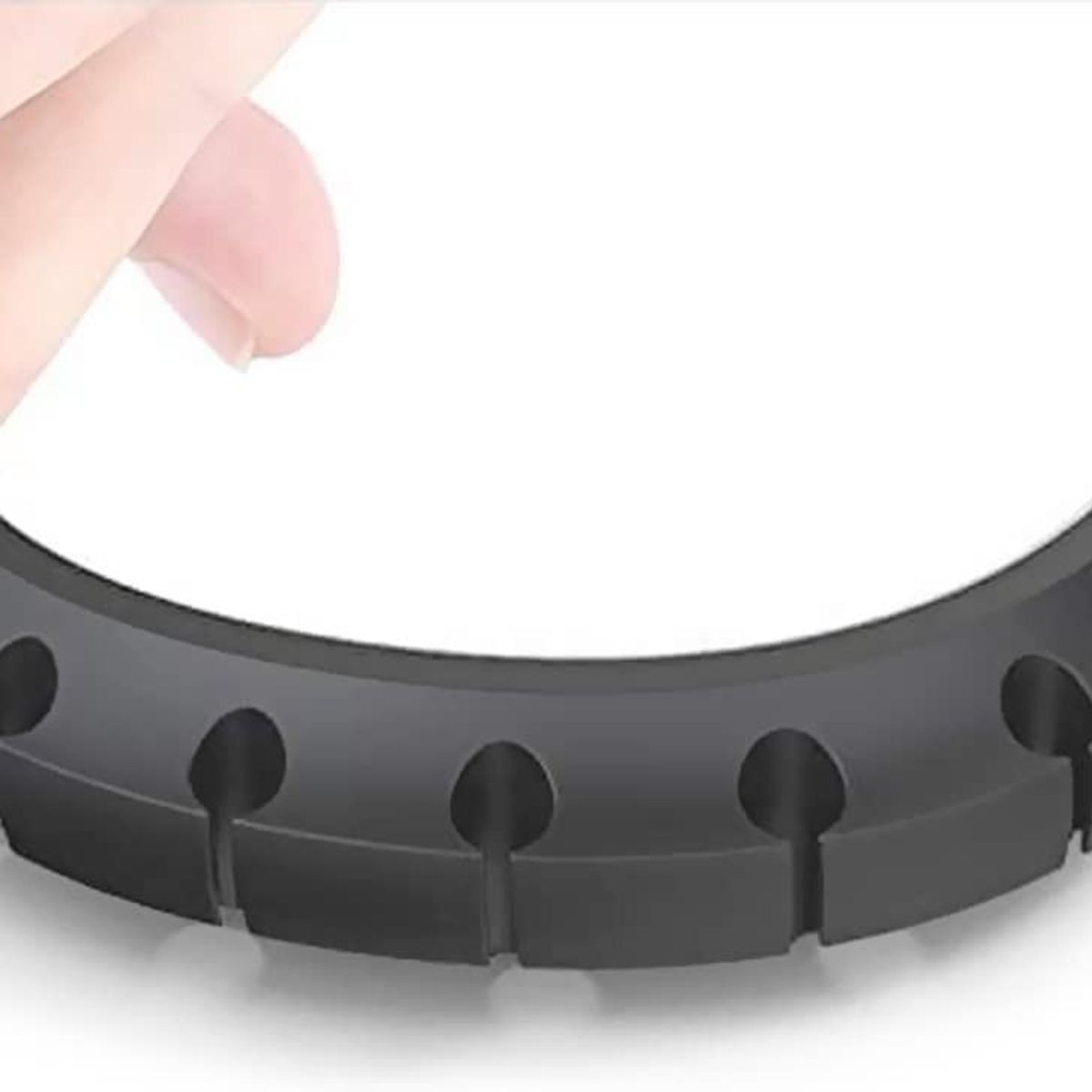 GENERICO - Organizador de Cables de Silicona con 7 Ranuras Flexible