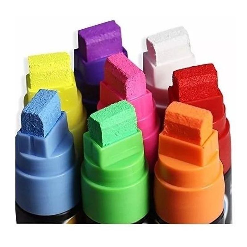 GENERICO - Kit de 6 Plumones Lavables para Pizarras Led