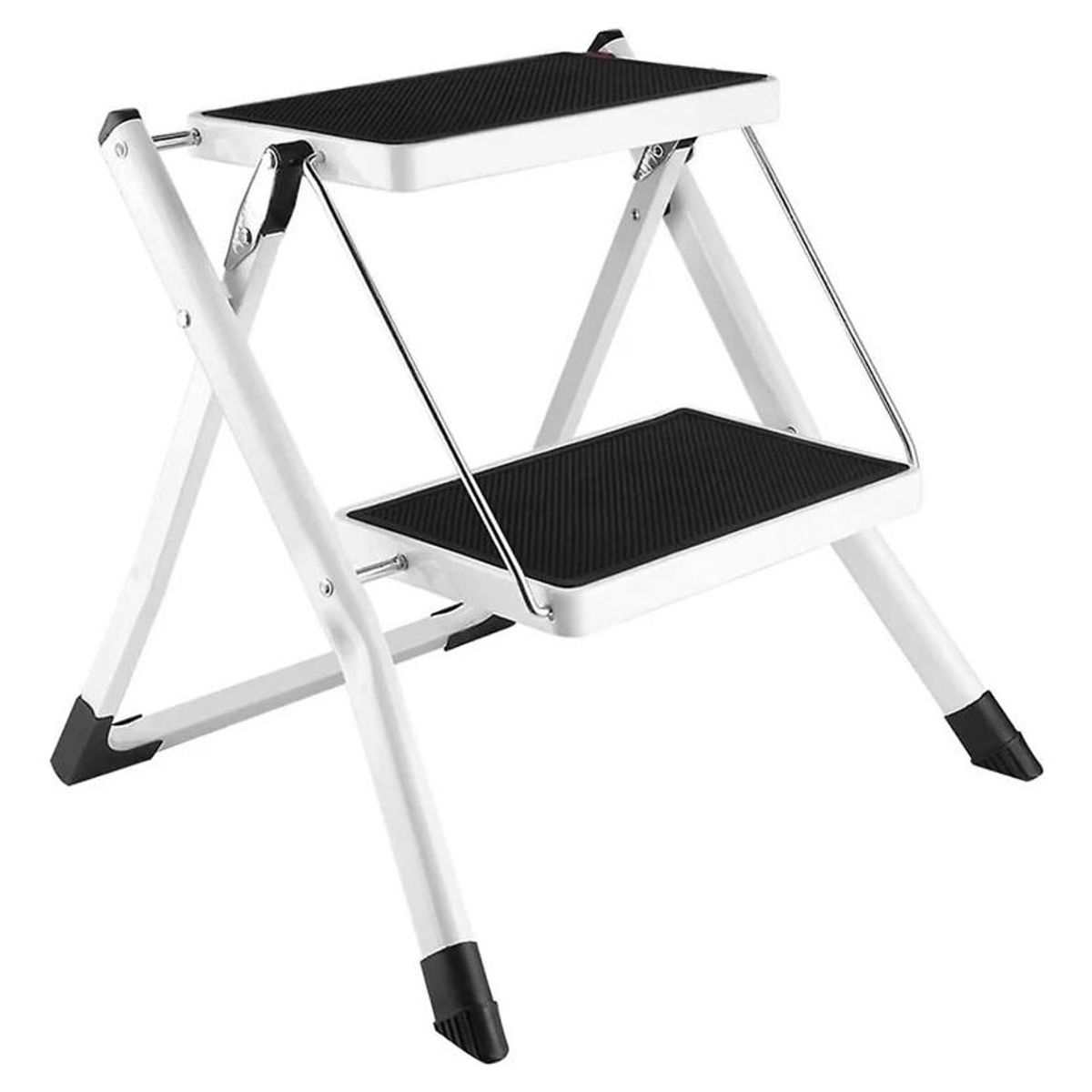 GENERICO - Escalera Plegable de 2 Peldaños Ultra Compacta