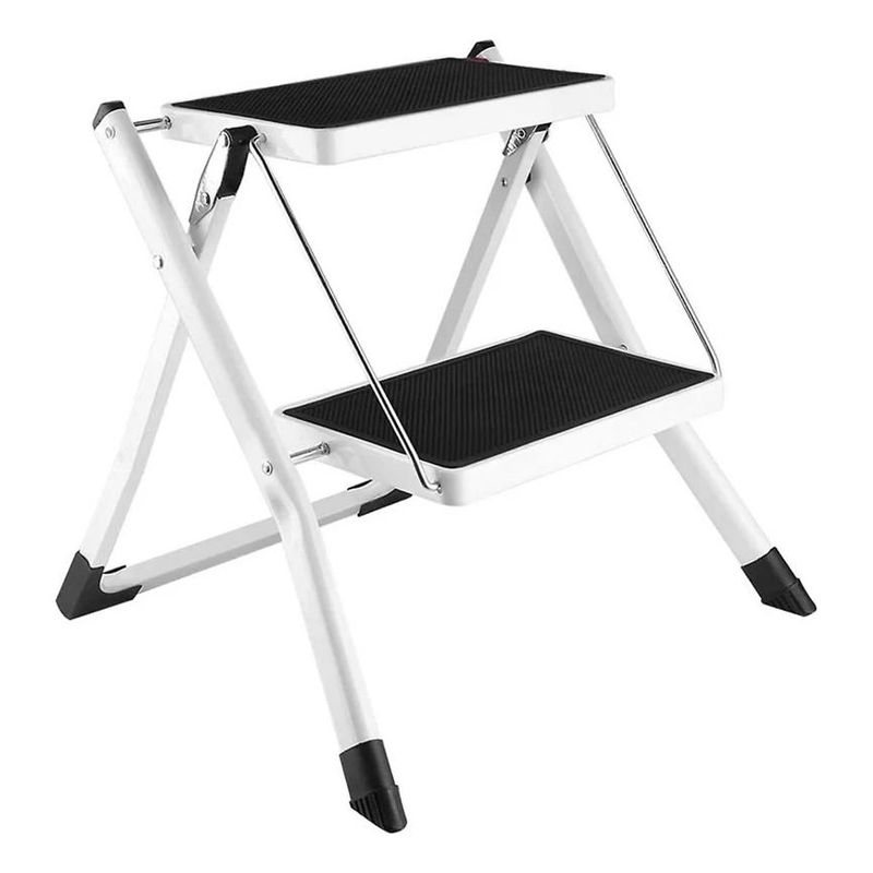GENERICO - Escalera Plegable de 2 Peldaños Ultra Compacta