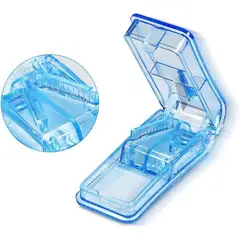 GENERICO - Pastillero Organizador Cortador Portátil para Medicamentos