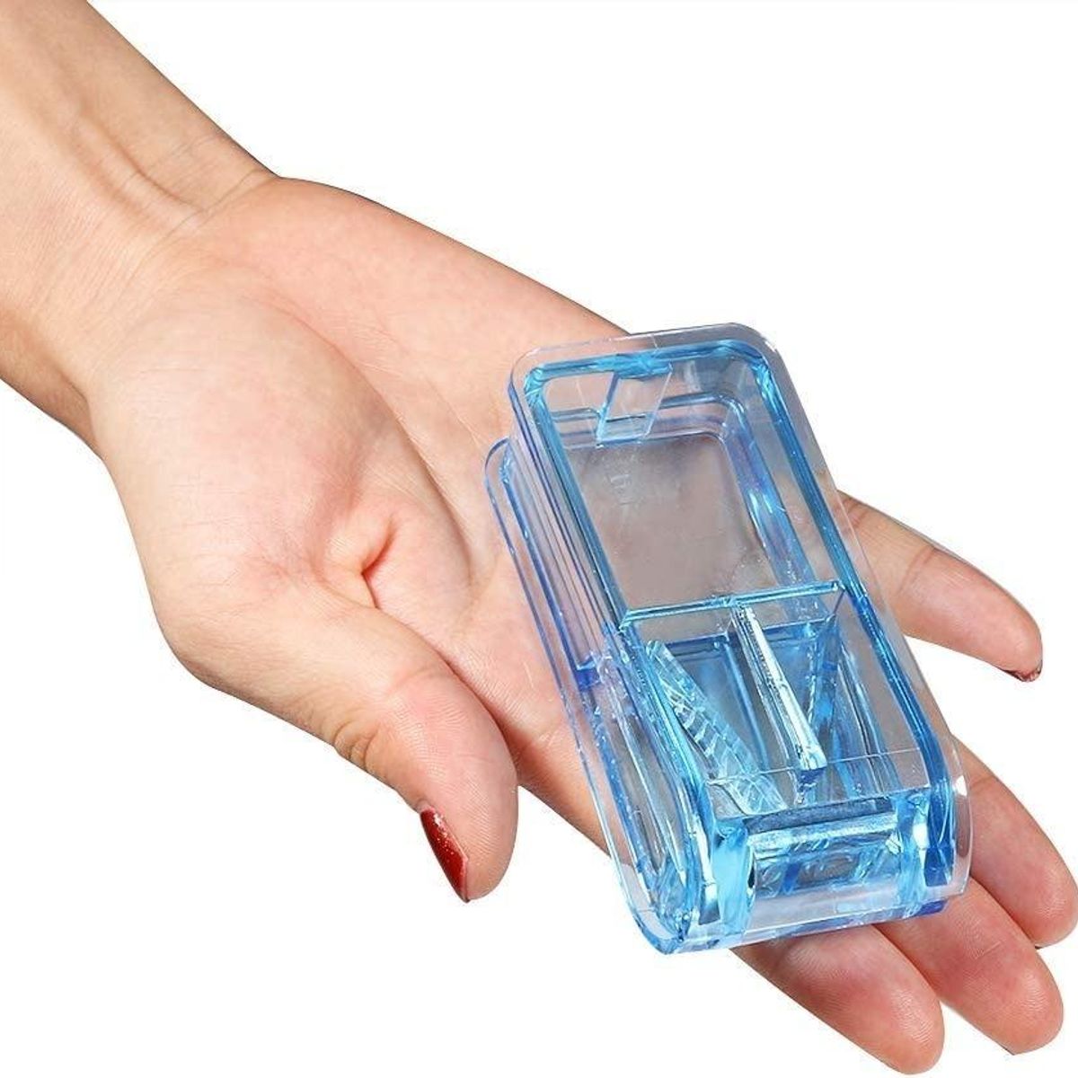 GENERICO - Pastillero Organizador Cortador Portátil para Medicamentos