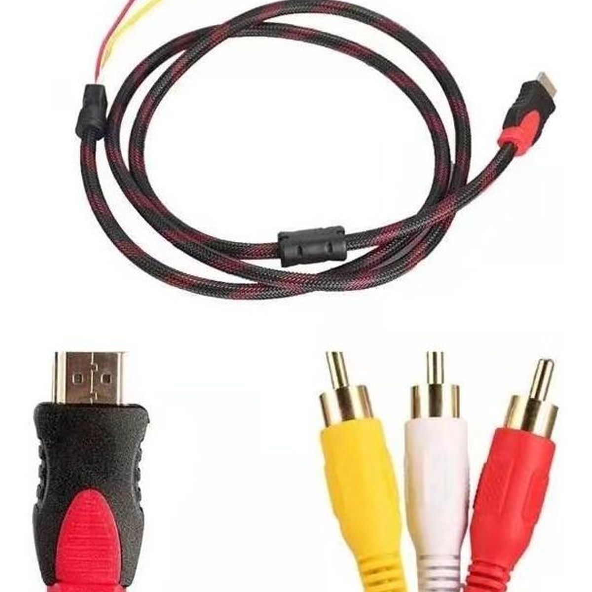 GENERICO - Cable HDMI a 3 RCA Macho 15 Metros para Audio y Video