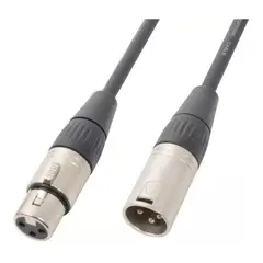 GENERICO - Cable de Extensión DMX - XLR3 de 18 Metros Pack X2
