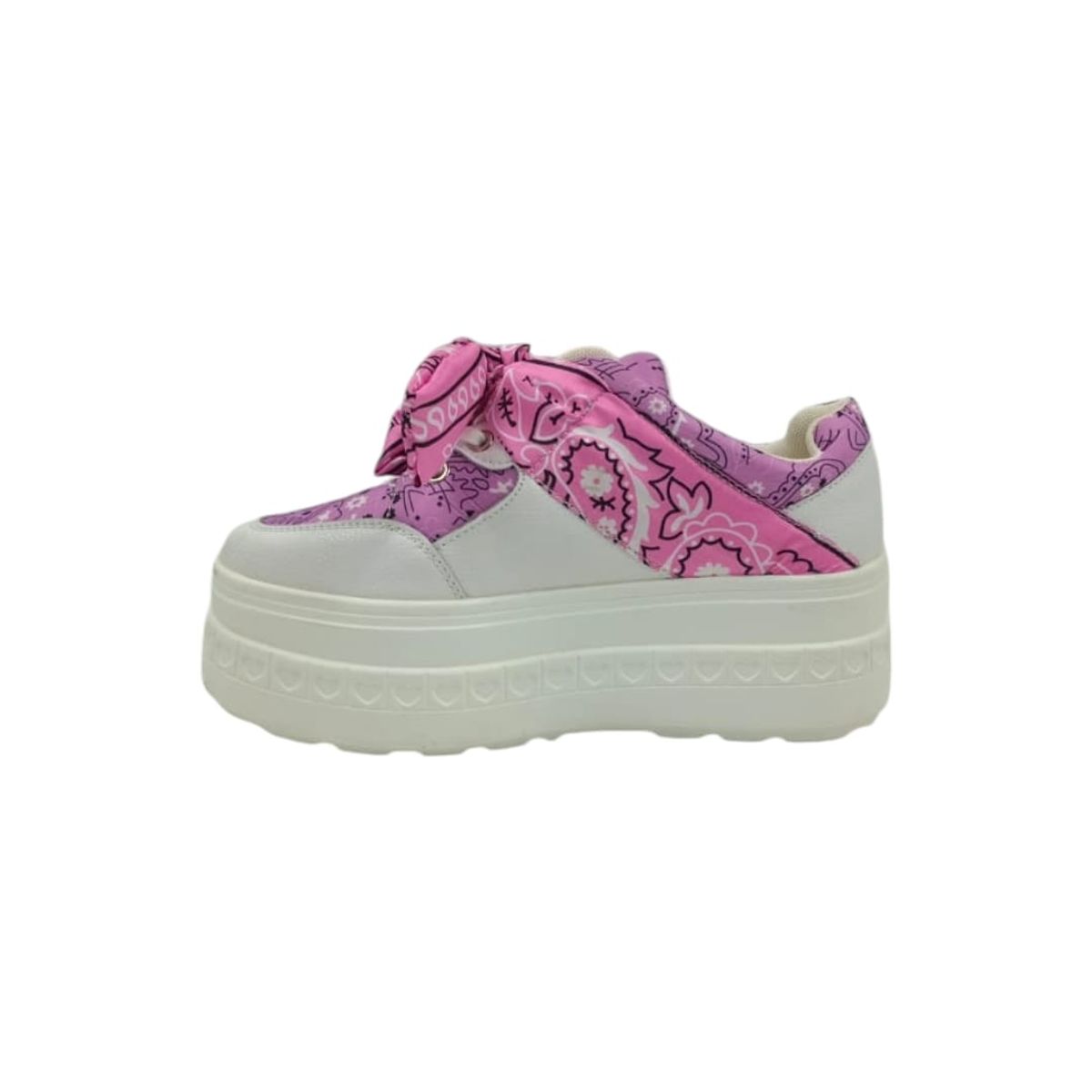 HERIEL - Zapatilla Blanca Plataforma Mujer