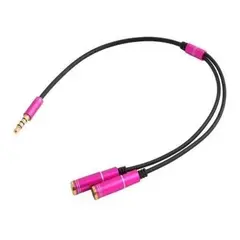 GENERICO - Adaptador Divisor de Audio Auxiliar 35mm Macho a Doble Hembra