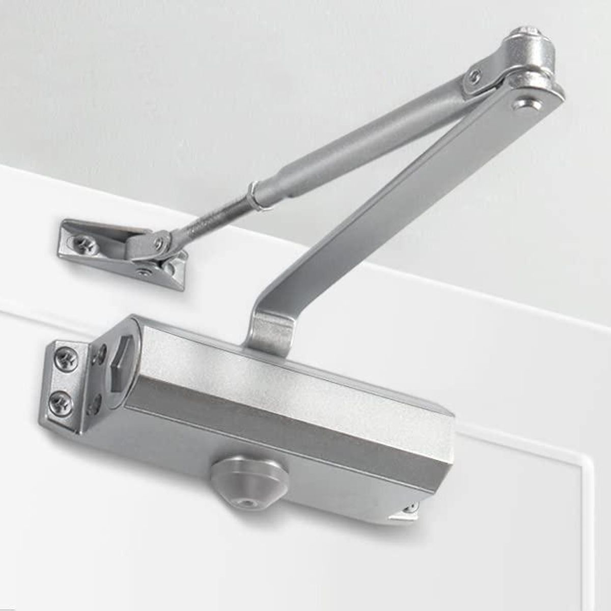 GENERICO - Cierrapuertas Hidráulico Ajustable para Puertas 25-45 Kg