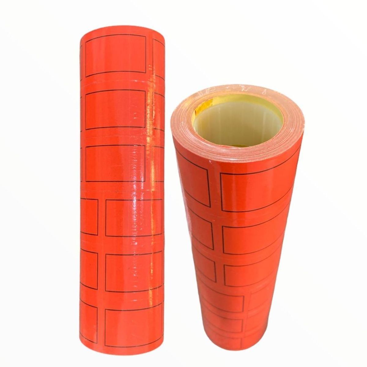 GENERICO - Pack de 6 Rollos de Etiquetas Autoadhesivas Naranjas