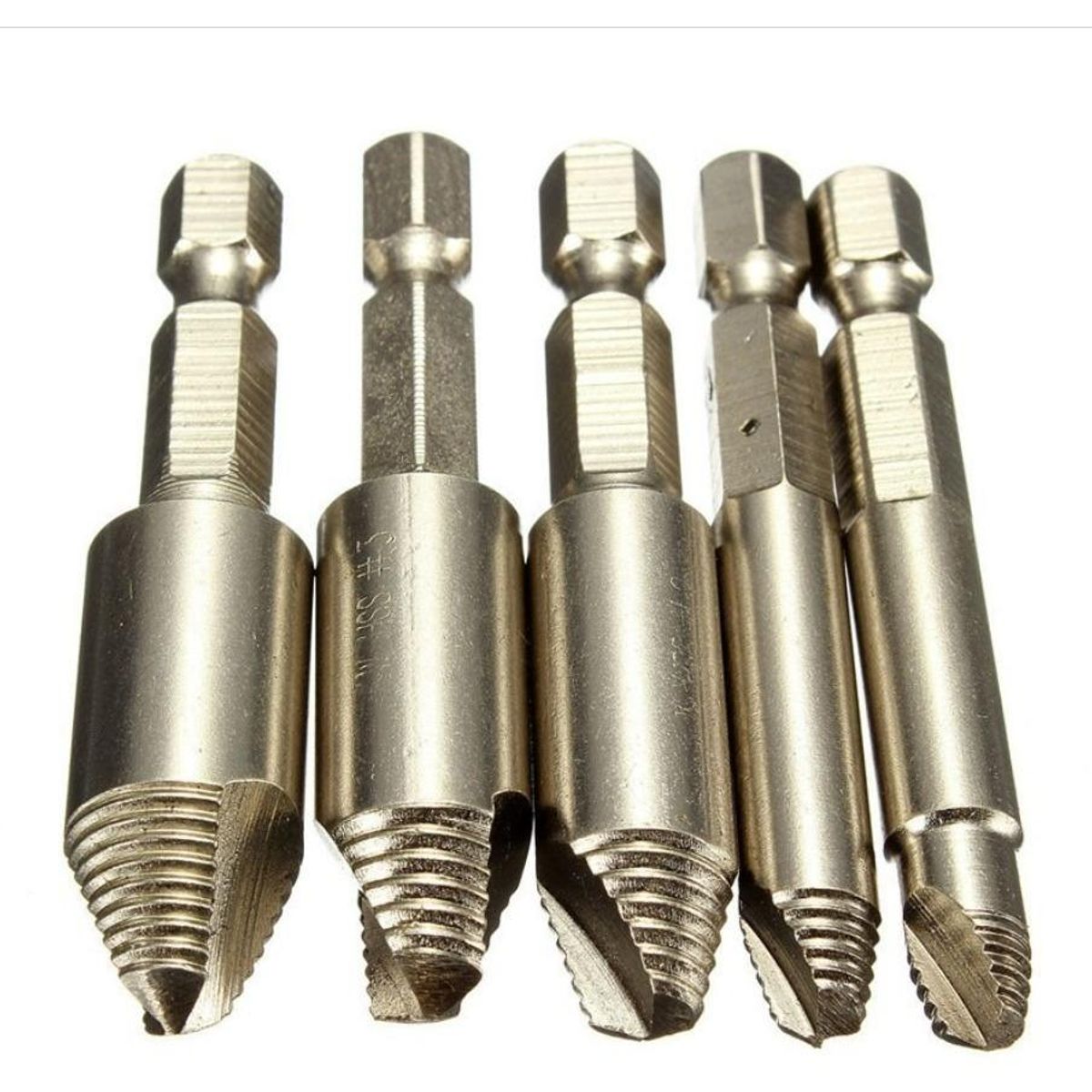 GENERICO - Set de Brocas Extractoras para Tornillos Dañados