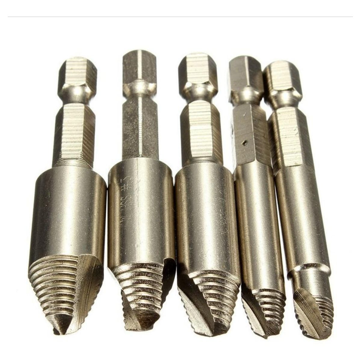 GENERICO - Set de Brocas Extractoras para Tornillos Dañados
