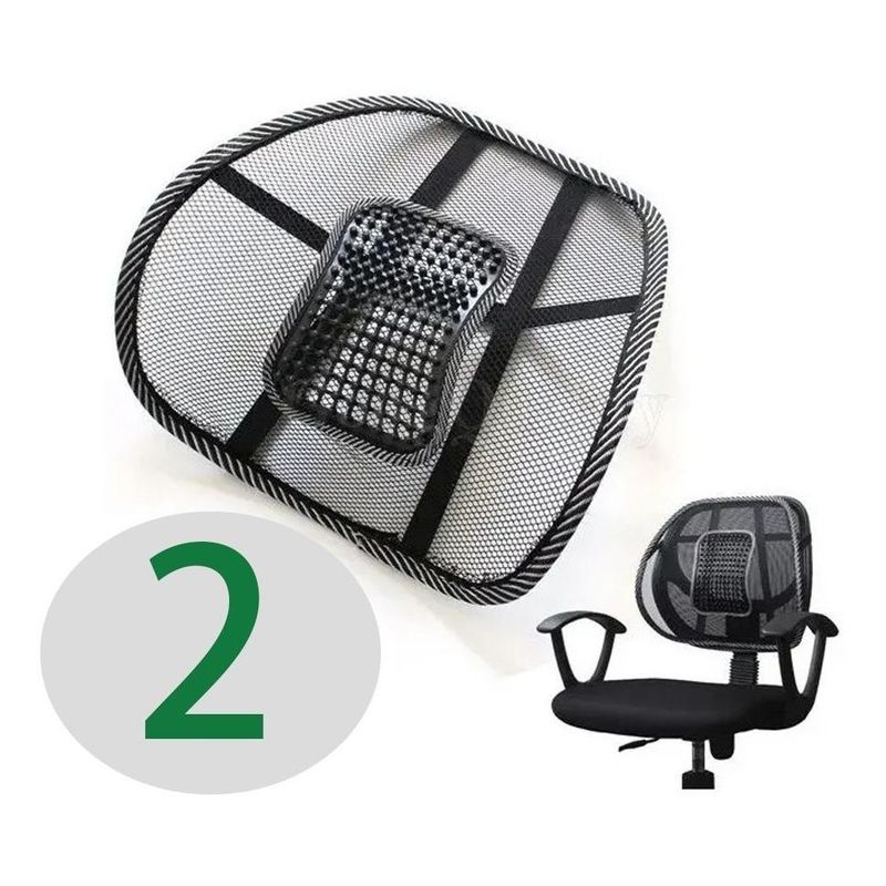 GENERICO - Pack de 2 Respaldo Lumbar para Silla de Oficina