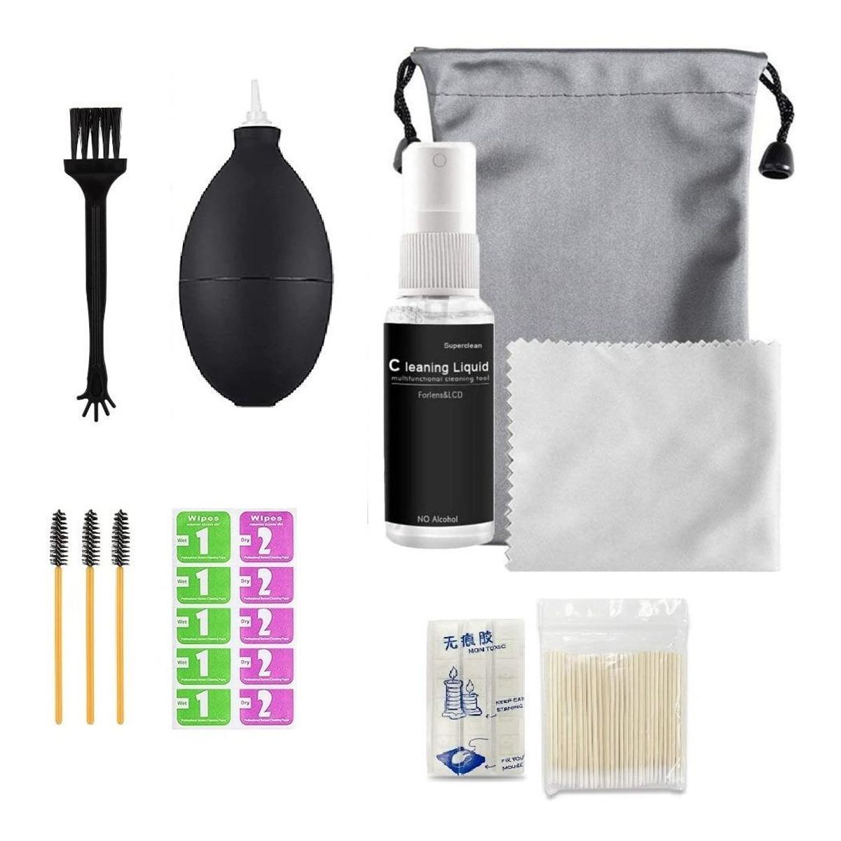 GENERICO - Kit de Limpieza para Auriculares y Dispositivos Electrónicos