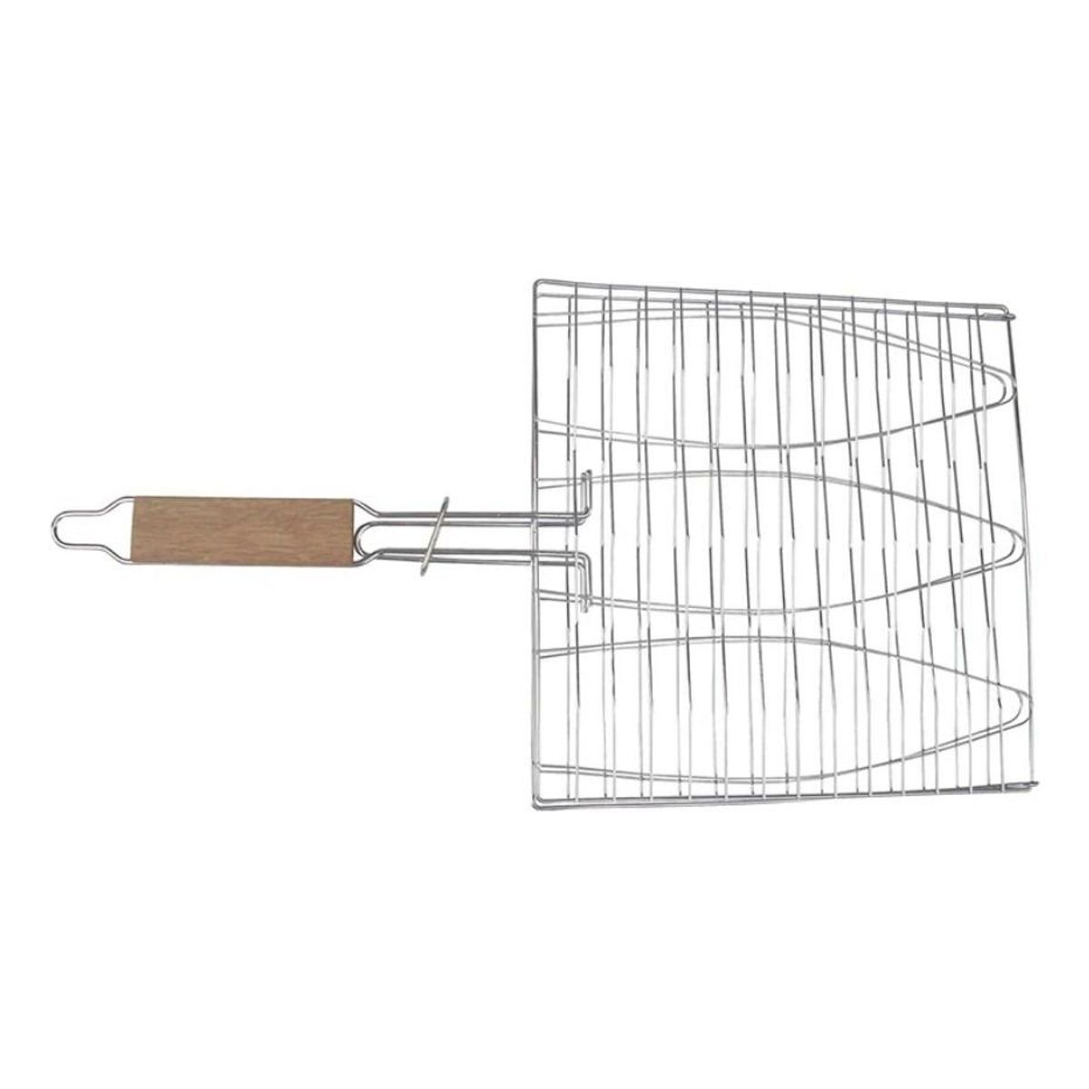 GENERICO - Rejilla Doble para Parrilla Ideal para Pescados y Carnes