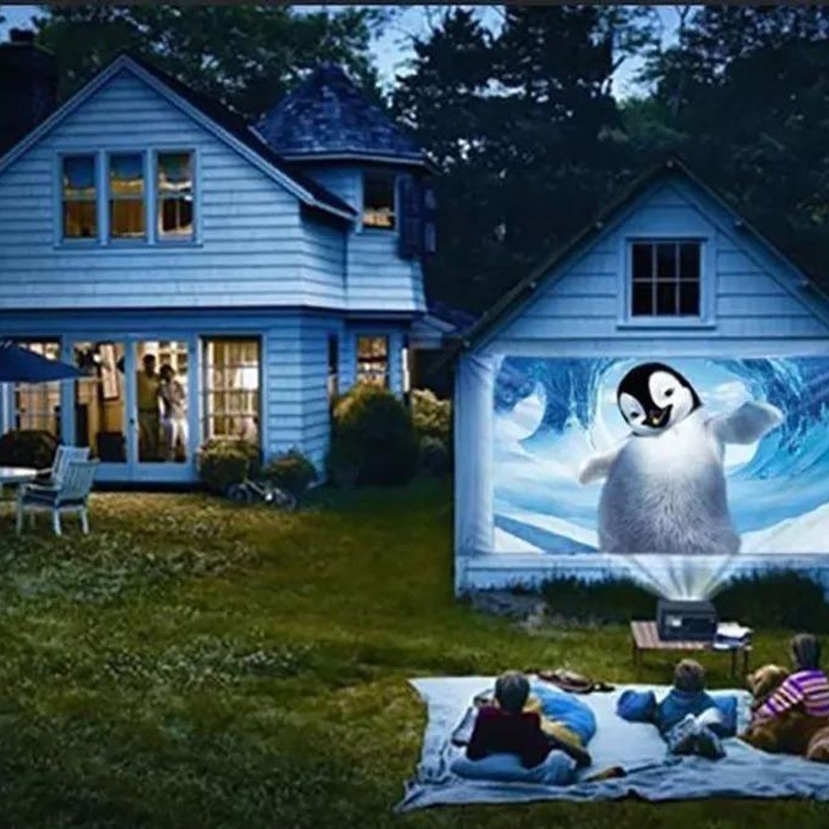 GENERICO - Pantalla de Proyección HD Portátil 100" con Tela Mate