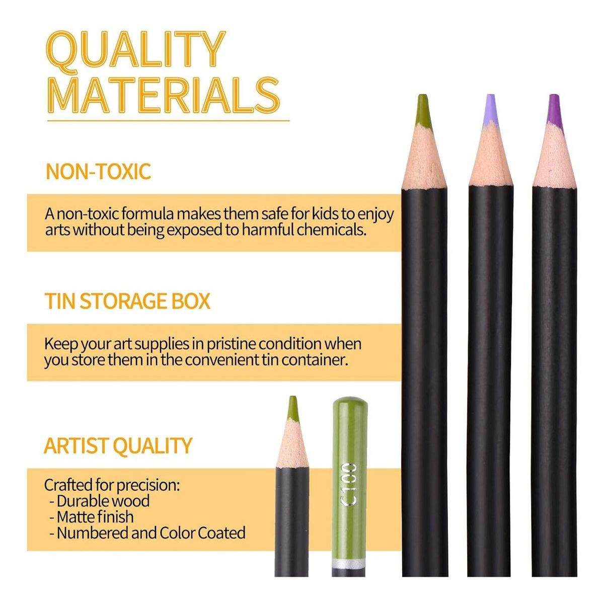 GENERICO - Set de 120 Lápices de Colores para Dibujo Profesional