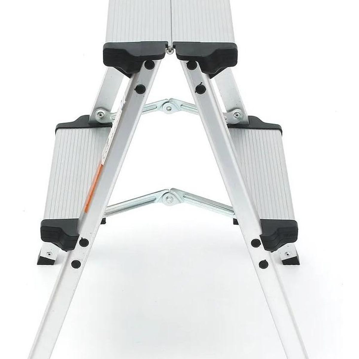 GENERICO - Escalera Plegable de Aluminio 2 Peldaños Compacta y Liviana