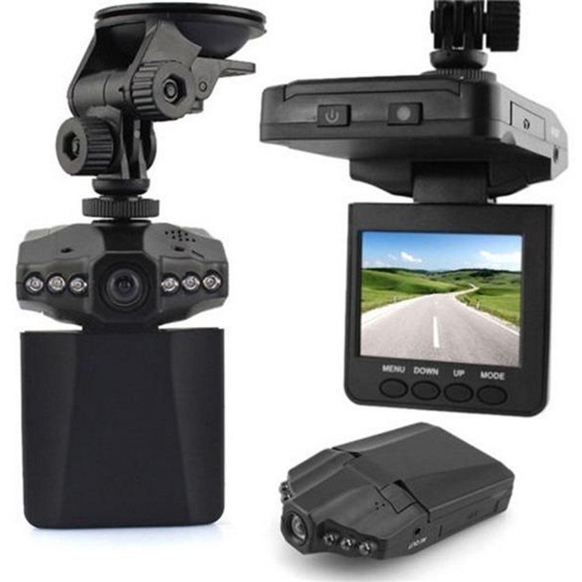 GENERICO - Cámara de Seguridad para Auto Dash HD con Pantalla LCD