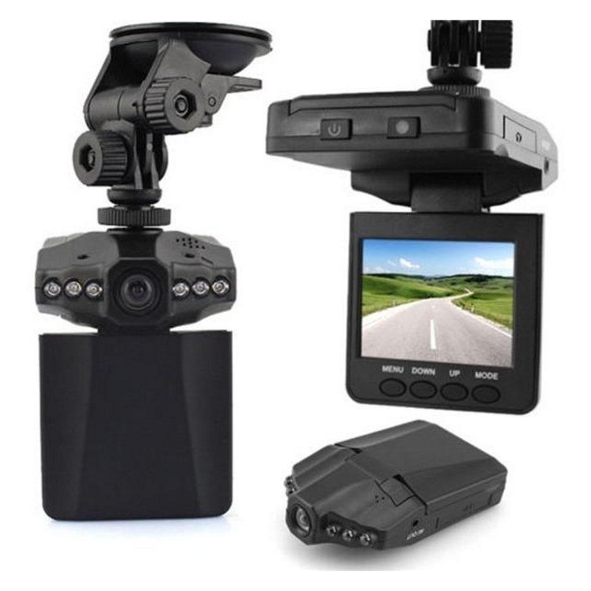 GENERICO - Cámara de Seguridad para Auto Dash HD con Pantalla LCD