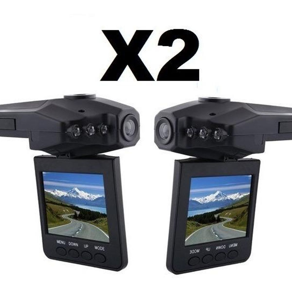 GENERICO - Cámara de Seguridad para Auto Dash HD con Pantalla LCD