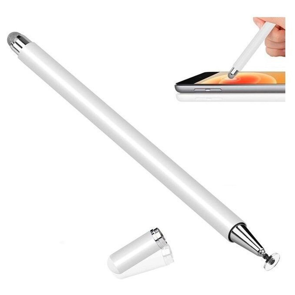 GENERICO - Lápiz Táctil Doble Punta para Tablets y Smartphones