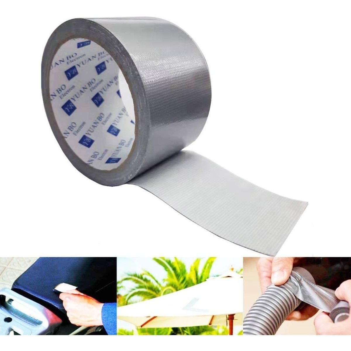 GENERICO - Pack de Cinta Adhesiva Multiuso Duck Tape 5cm x 10m