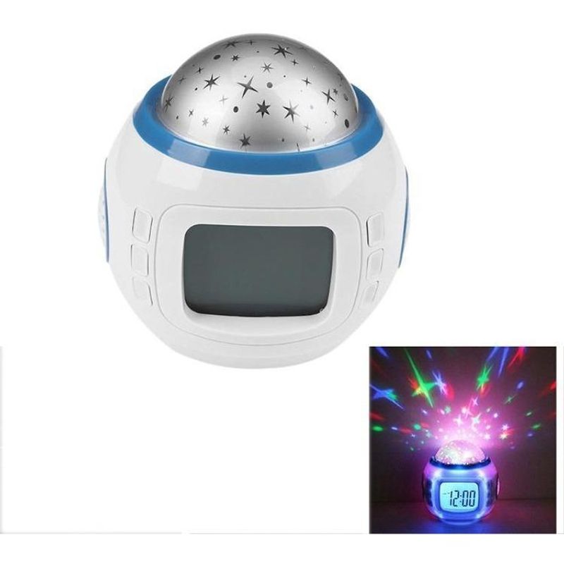 GENERICO - Reloj Despertador Digital con Proyección de Estrellas