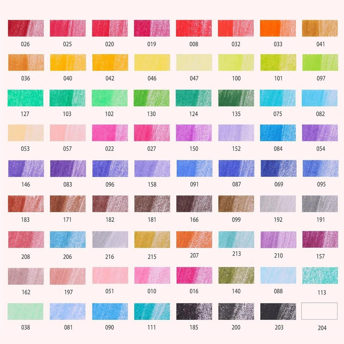 GENERICO - Set de 72 Lápices de Color Profesionales en Caja Metálica