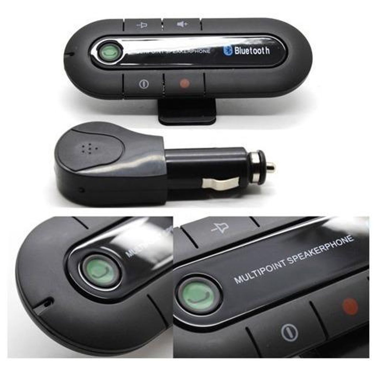 GENERICO - Manos Libres Bluetooth para Autos - Pack 2 Unidades