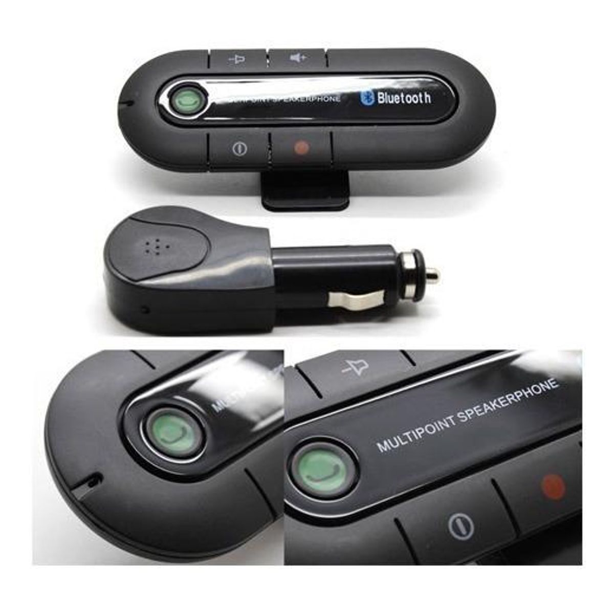 GENERICO - Manos Libres Bluetooth para Autos - Pack 2 Unidades