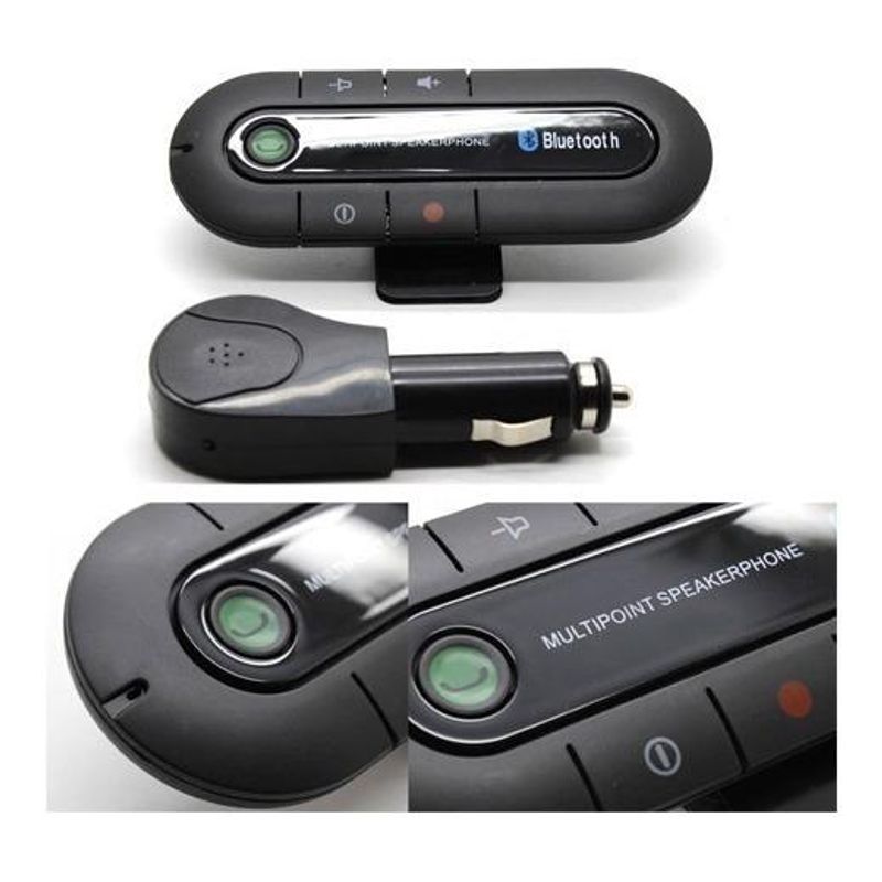 GENERICO - Manos Libres Bluetooth para Autos - Pack 2 Unidades