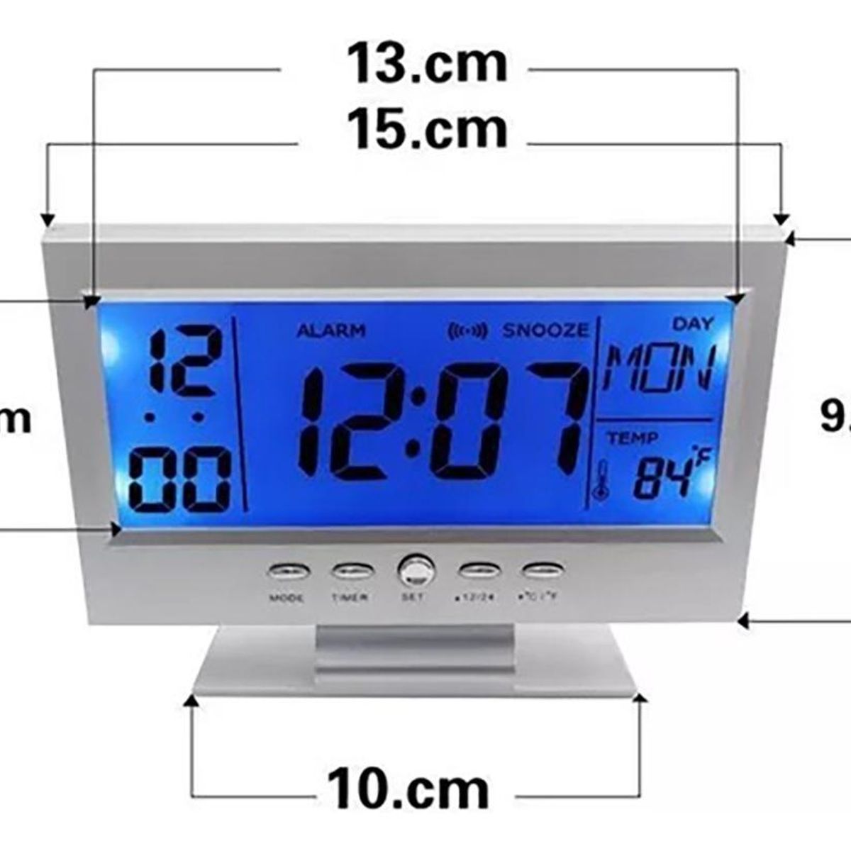 GENERICO - Reloj Despertador Digital con Pantalla LCD y Funciones Avanzadas