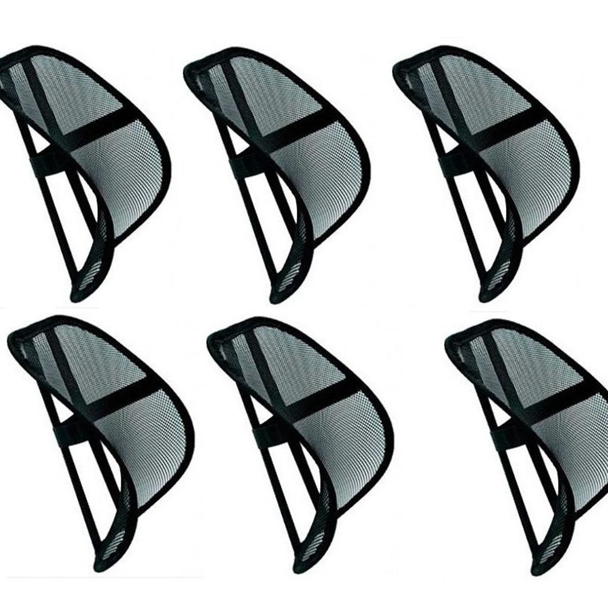GENERICO - Pack de 6 Respaldo Lumbar Ergonómico para Mejora Postural