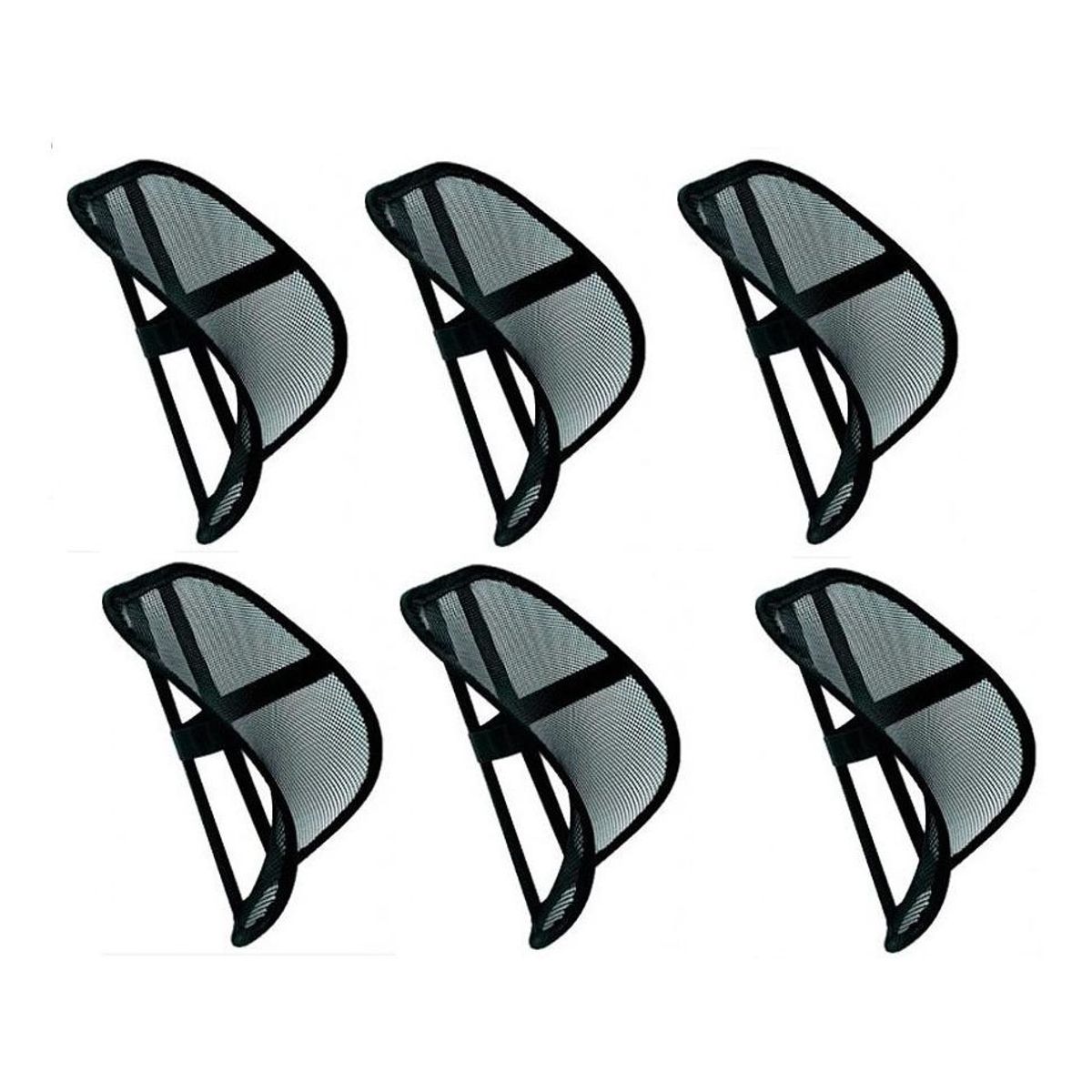 GENERICO - Pack de 6 Respaldo Lumbar Ergonómico para Mejora Postural