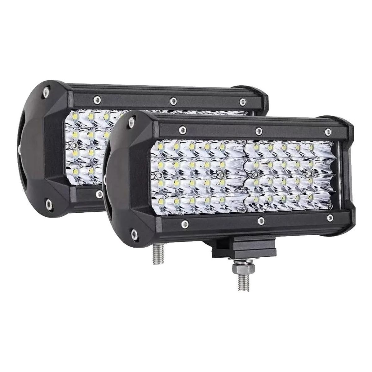 GENERICO - Pack de 2 Focos LED Rectos 120W para Vehículos