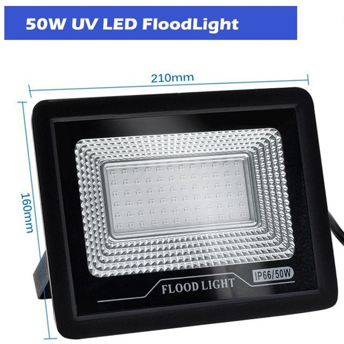 GENERICO - Foco LED UV 30W para Exterior Resistente al Agua
