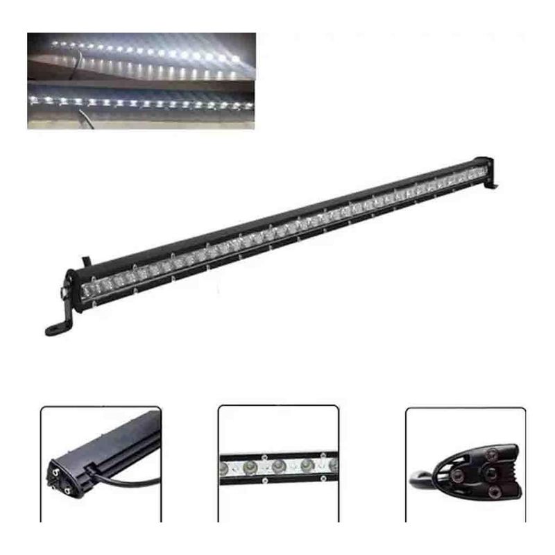 GENERICO - Barra LED 144W para Vehículos 128cm 4x4 Resistente al Agua