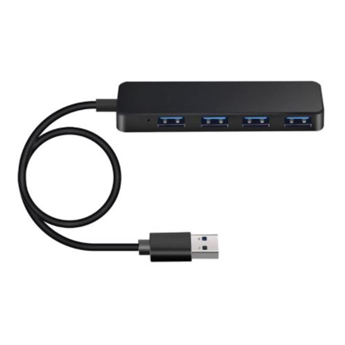 GENERICO - Concentrador USB 20 de 4 Puertos Ultra Delgado