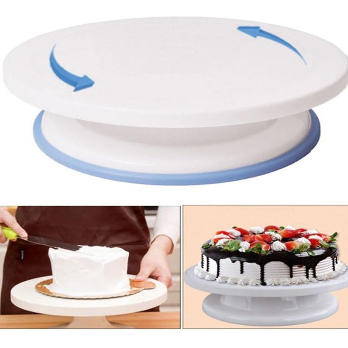 GENERICO - Base Giratoria 360 para Decoración de Tortas 28 cm