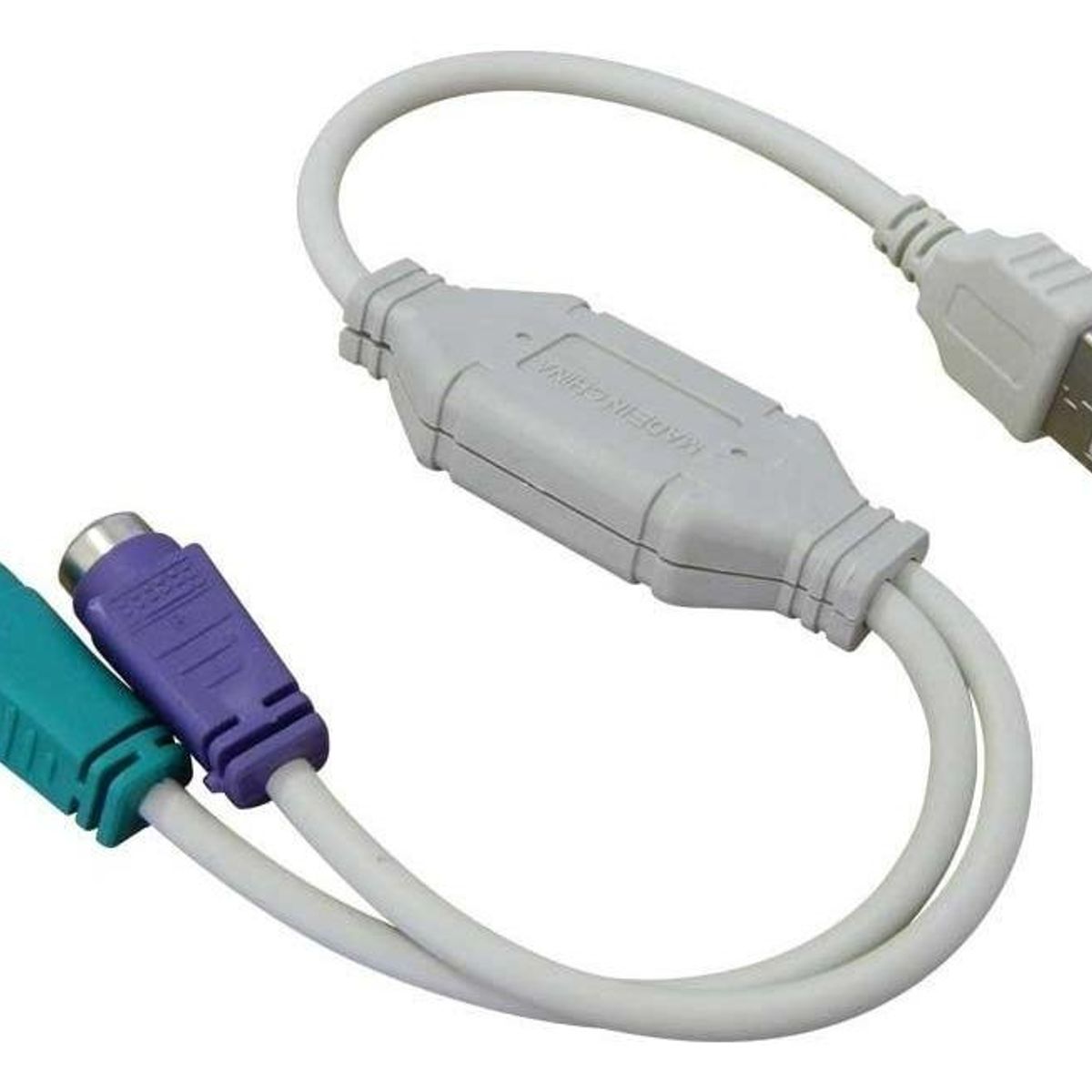 GENERICO - Adaptador USB a PS2 para Teclado y Mouse - X20 Unidades