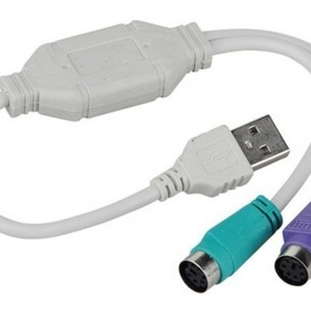 GENERICO - Adaptador USB a PS2 para Teclado y Mouse - X20 Unidades