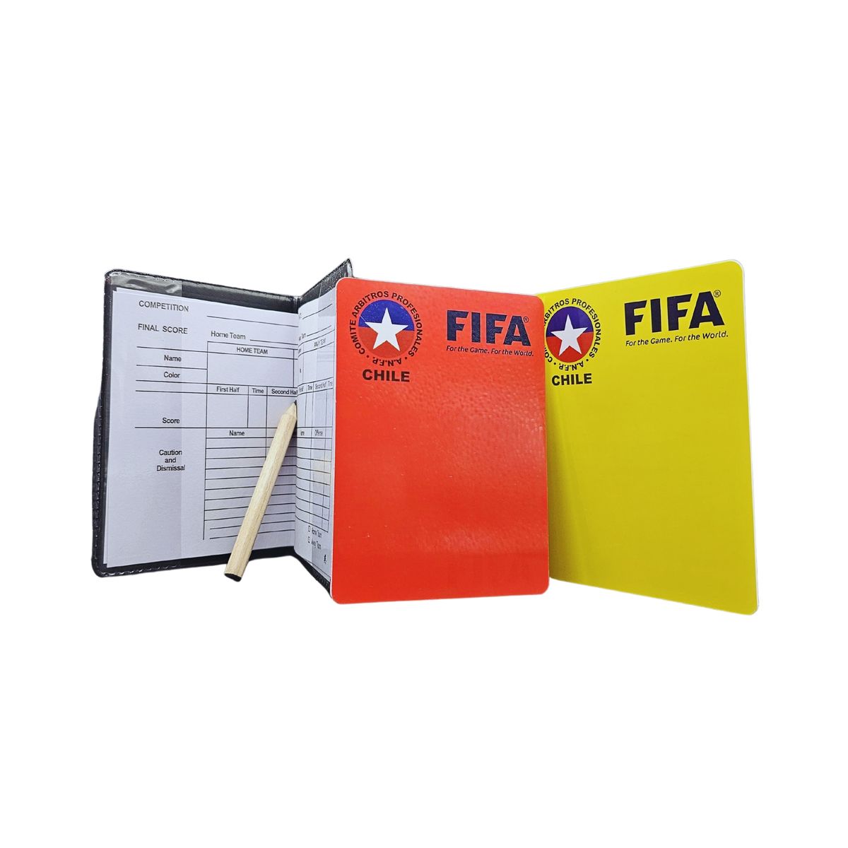 GENERICO - Tarjetas De Arbitro Con Planilla Y Funda Fútbol Fútbolito
