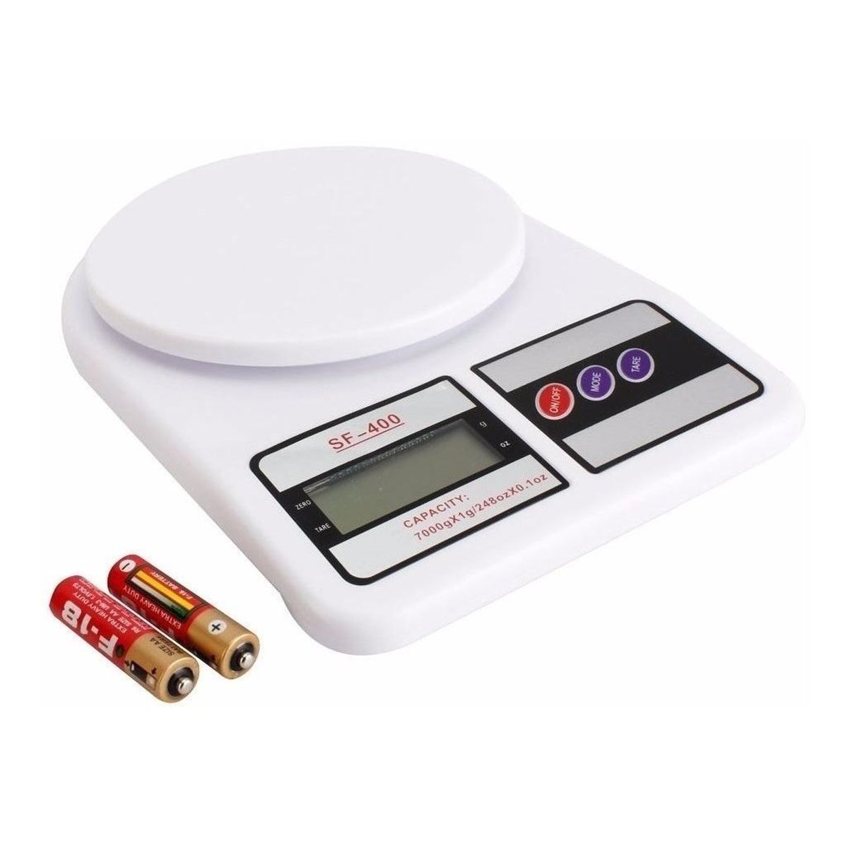 GENERICO - Balanza Digital de Cocina 7kg con Precisión de 1g