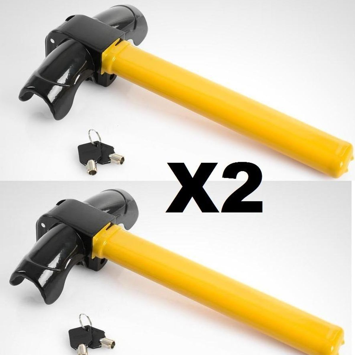 GENERICO - Traba Volante Antirrobo de Acero con Llave de Seguridad